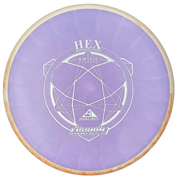 Fission Hex violetti-valkoinen-oranssi